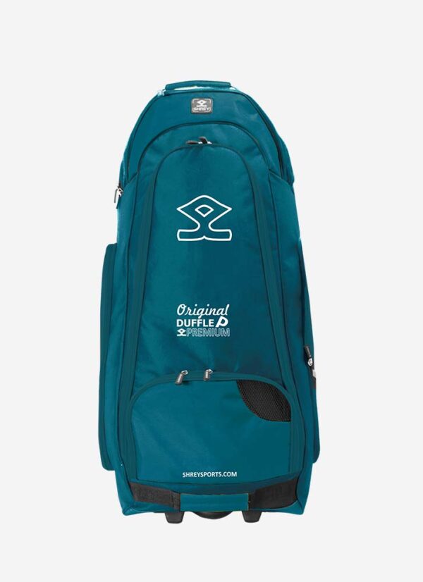 Shrey Elite Duffle Bag (Teal/Gold)