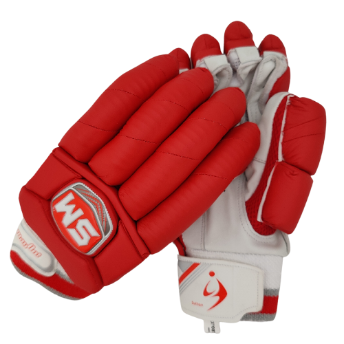SM Red Batting Gloves