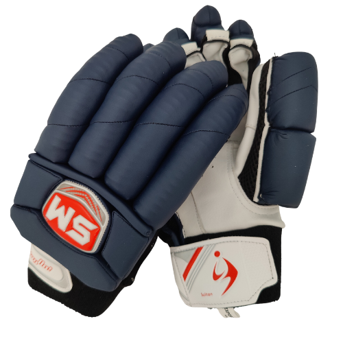 SM Blue Batting Gloves